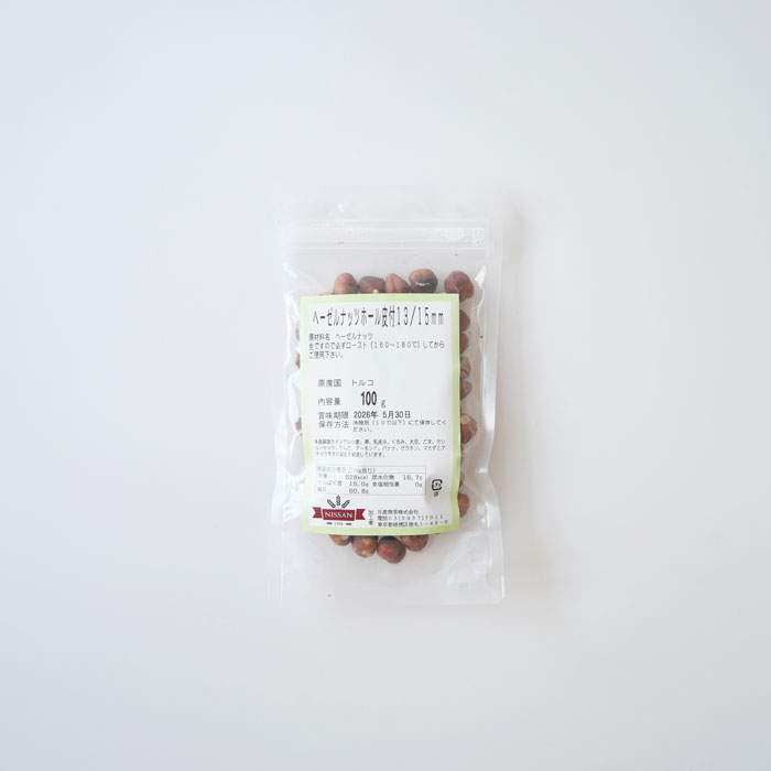 ヘーゼルナッツホール皮付 100g